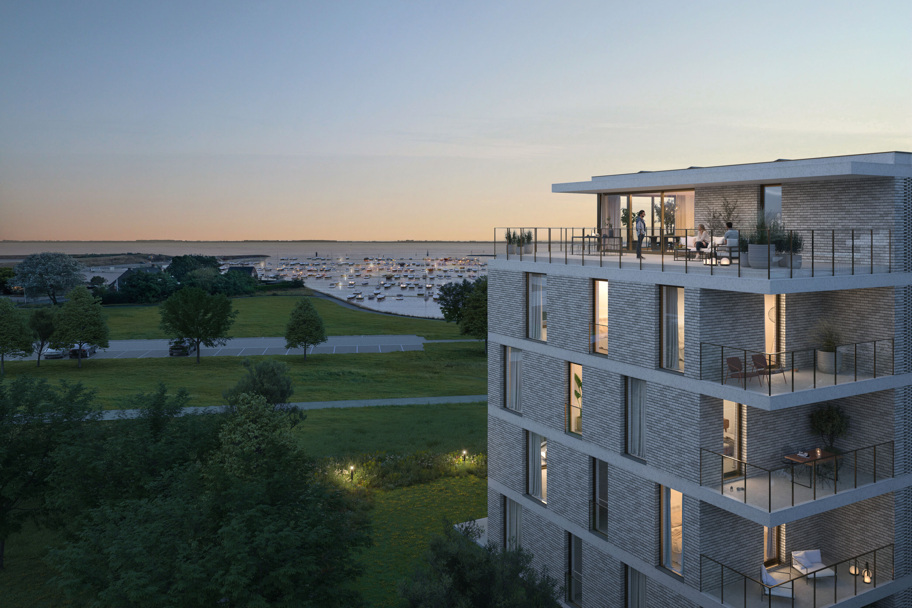 Nieuw in Waterzande: hotelappartementen met zicht op jachthaven én polders