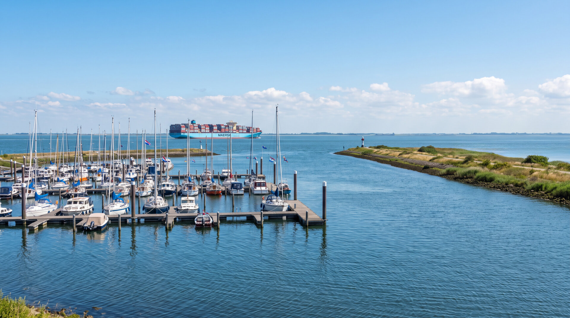 Impressie van de toekomstige jachthaven van Waterzande aan de Westerschelde